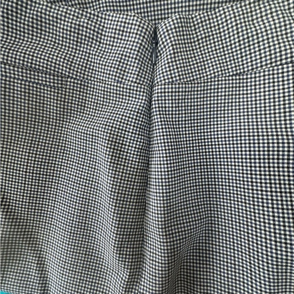 Banana Republic Plaid Blue Cream Black Pencil Suit Skirt Size 14 - Picture 8 of 11
